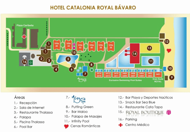 Catalonia Royal Bavaro resort map