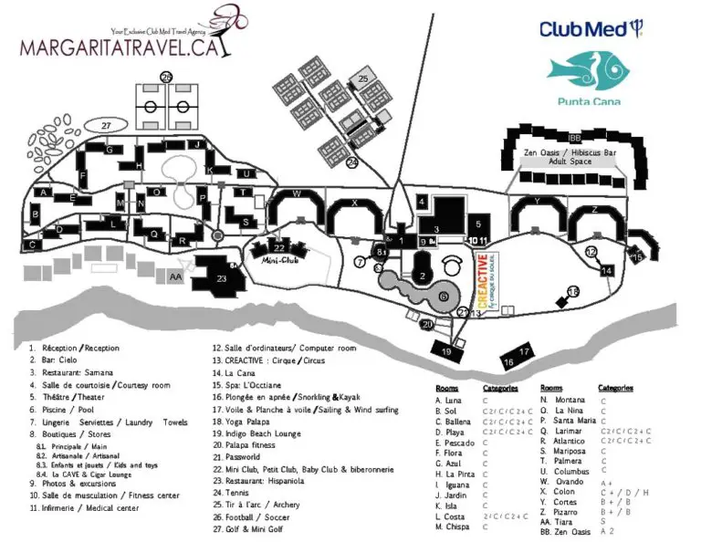 Club Med Punta Cana resort map