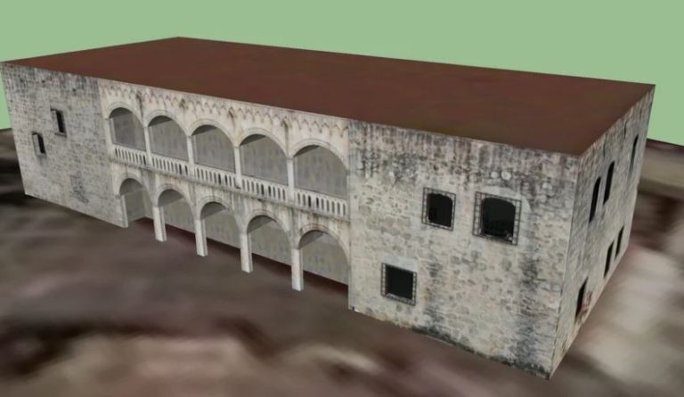 The Alcazar of Diego Colón of Santo Domingo 3D Model