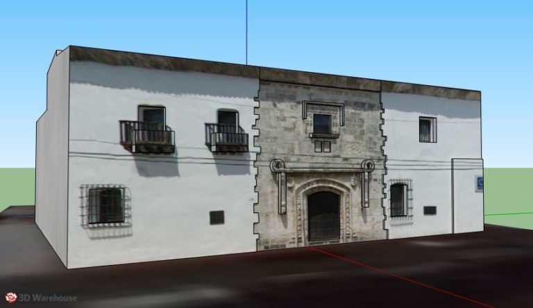 Casa Del Cordón, Colonial City 3D Model