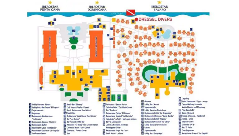 Iberostar Bavaro Punta Cana resort map
