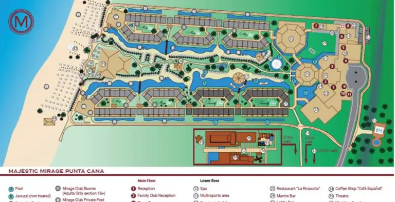 Majestic Mirage Punta Cana resort map​