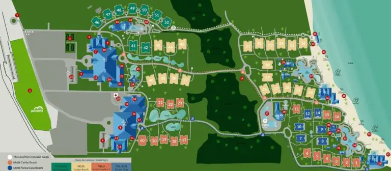 Melia Punta Cana resort map​