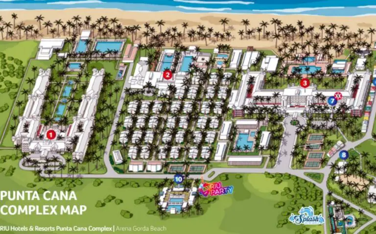 Riu Bambu resort map