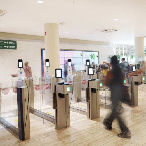 Punta Cana airport self service kiosk