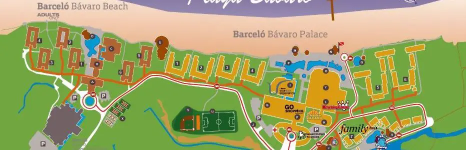 barcelo bavaro punta cana resort map